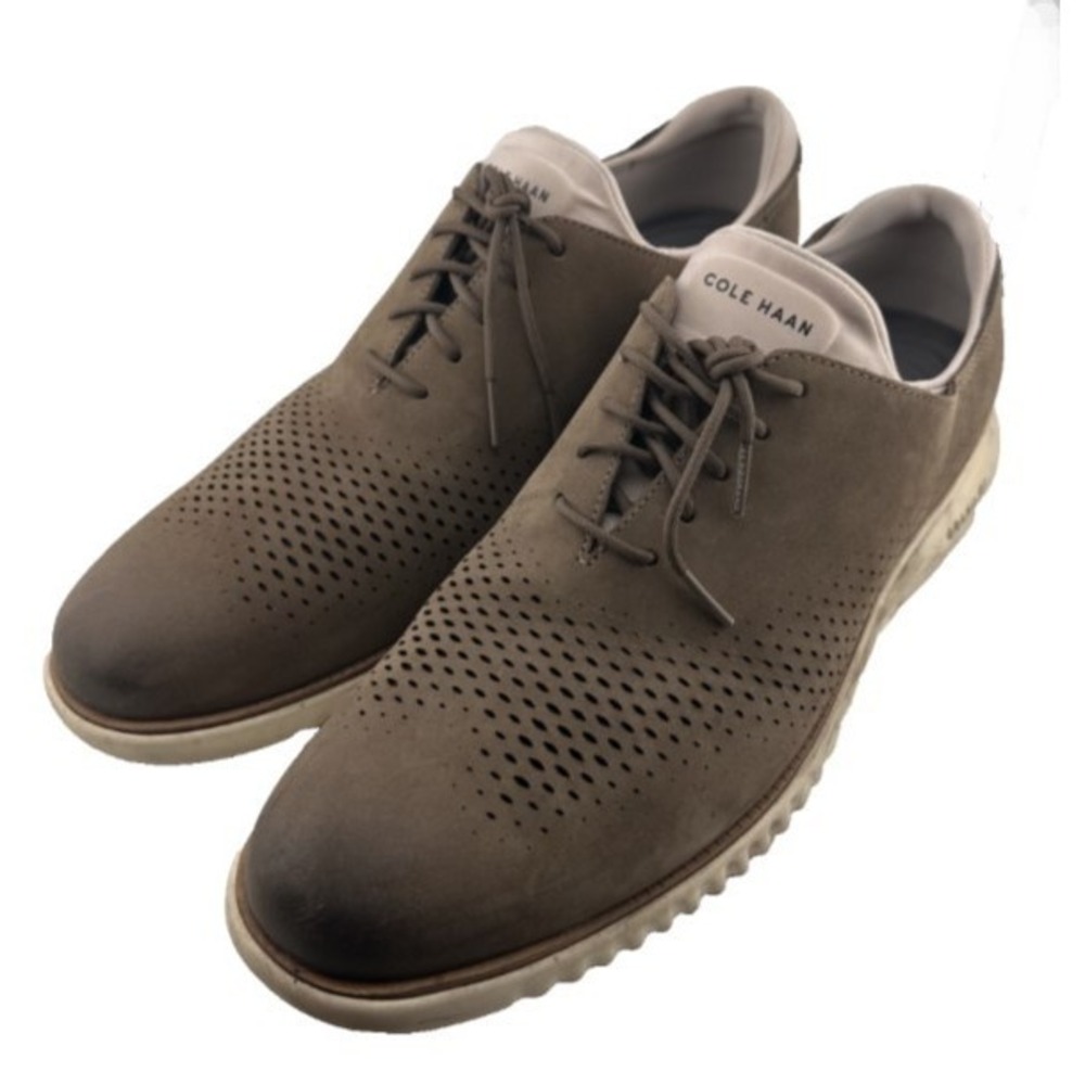 Cole Haan OriginalGrand Brown Perforated Oxford Shoes Men's Zerogrand Casual